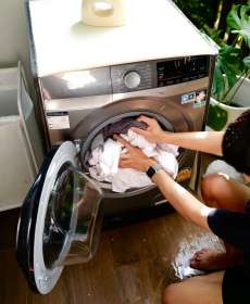 ผ้าคลุมเครื่องซักผ้าฝาหน้า(หน้าทึบ)